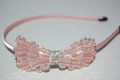 Diadema cristal rosa y brillos