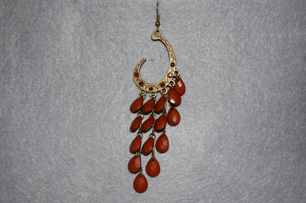 Brown earrings Moon