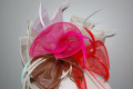 Fuchsia multicolored headdress