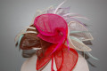 Fuchsia multicolored headdress