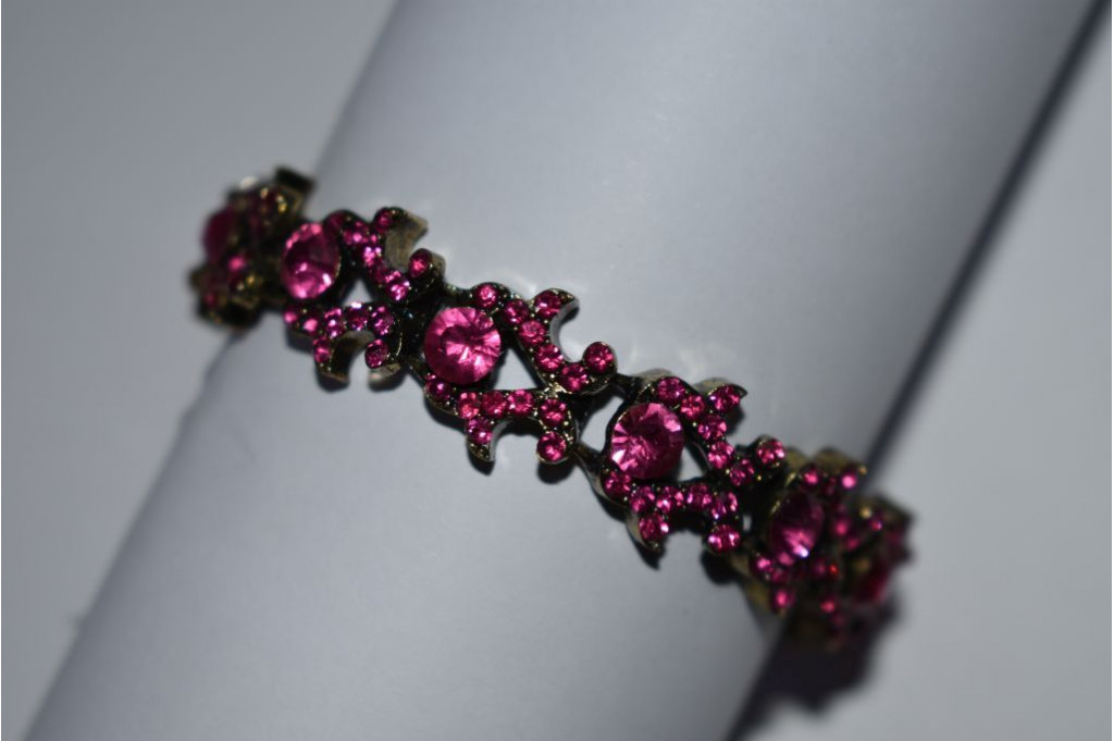 Pulsera Elegante Diva fucsia