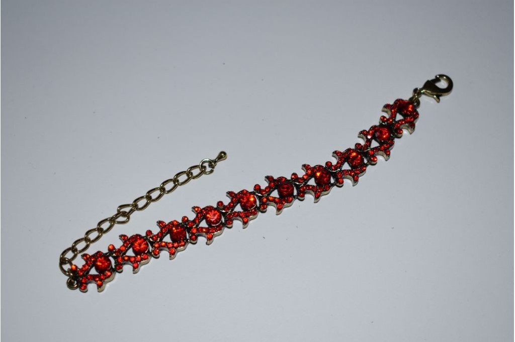 Pulsera Elegante Diva roja