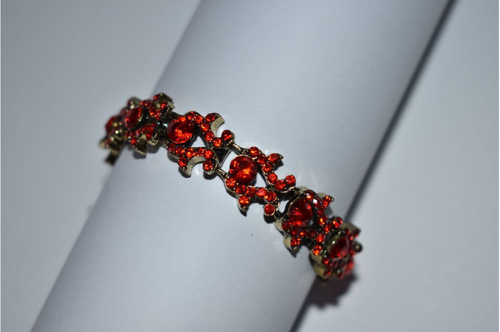 Pulsera Elegante Diva roja