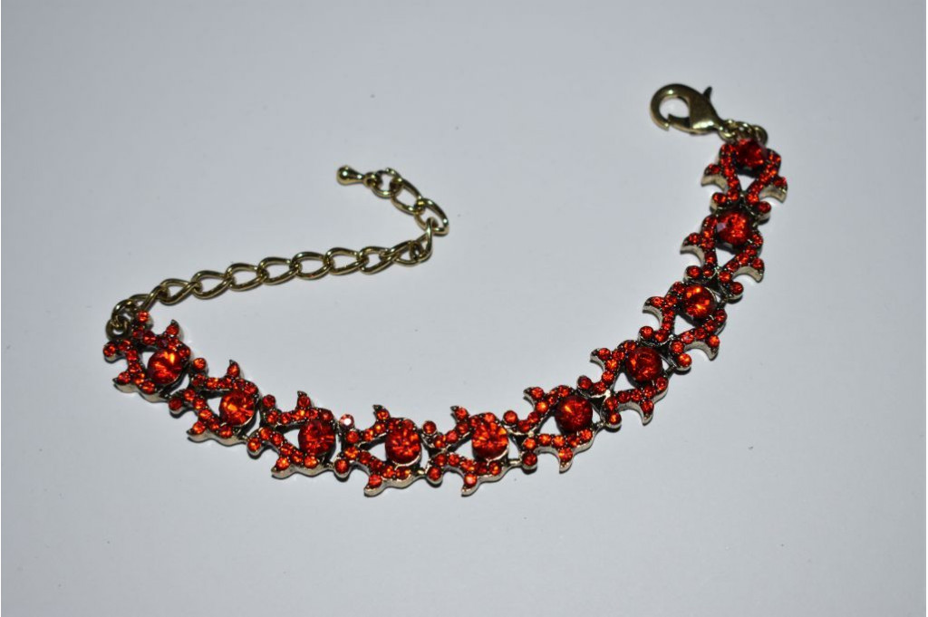 Pulsera Elegante Diva roja