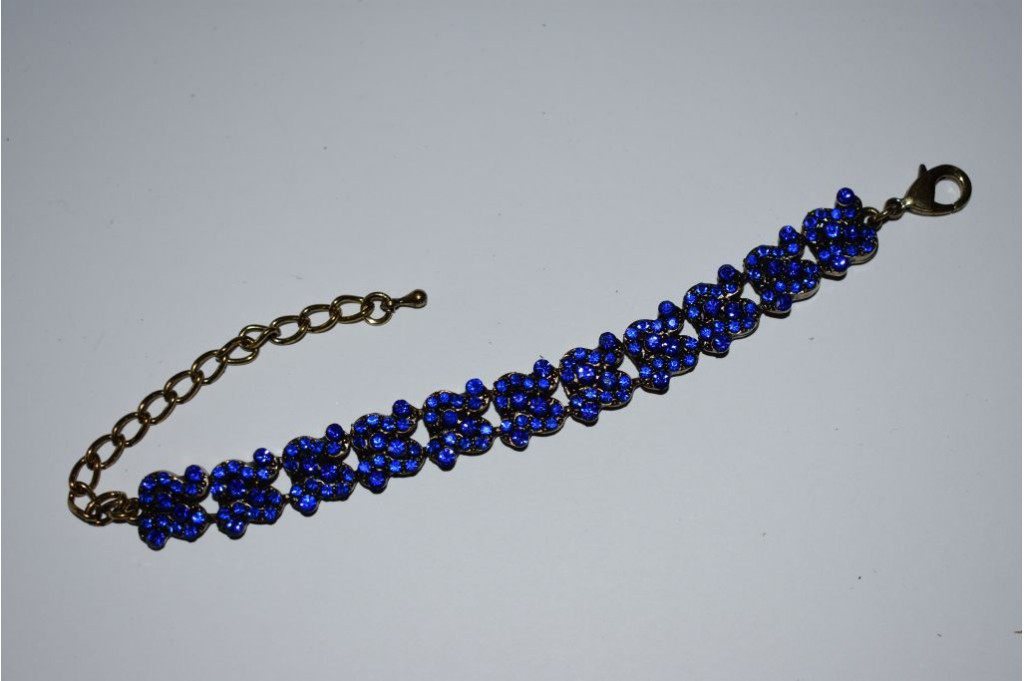 Pulsera Elegante Elsa azul pavo