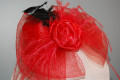 Red flower headdress Hat