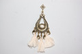 Pendientes flamenca Hilandera beige