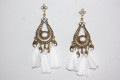 Pendientes flamenca Hilandera blanco