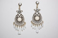 Pendientes flamenca Ana blancos