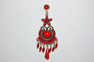 Pendientes flamenca Ana rojos