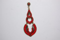 Pendientes largos Dama rojo