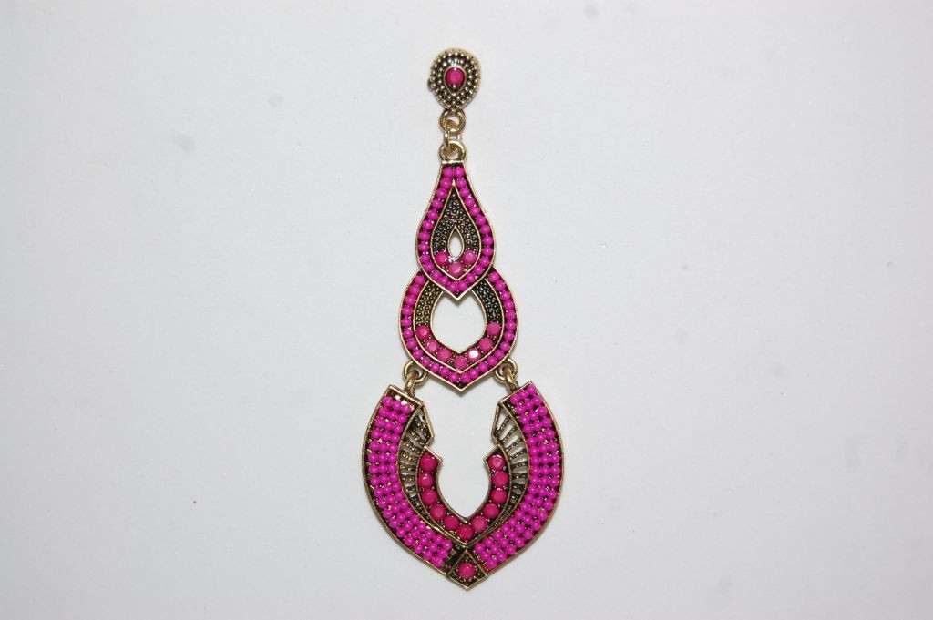 Pendientes Dama buganvilla