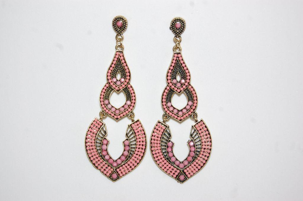 Pendientes Dama rosa