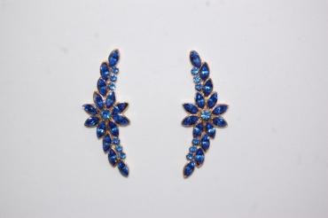 Pendientes Ear Cuffs azul