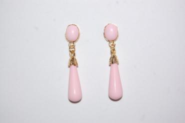 Pendientes corales niña feria rosa