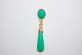 Pendientes corales niña feria verde agua