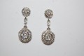 Pendientes Universo brillos blancos