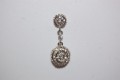 Pendientes Universo brillos blancos
