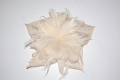 Tocado Aura Plumas beige