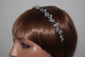 Diadema perlas y ramas plata vieja