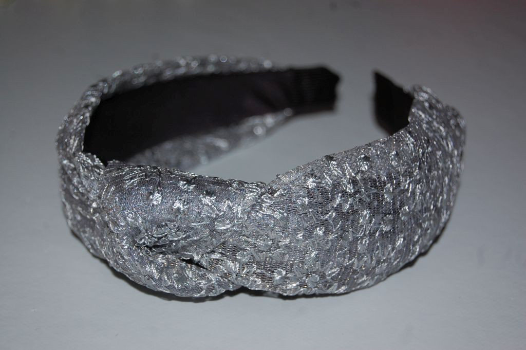 Diadema ancha Lissa plata