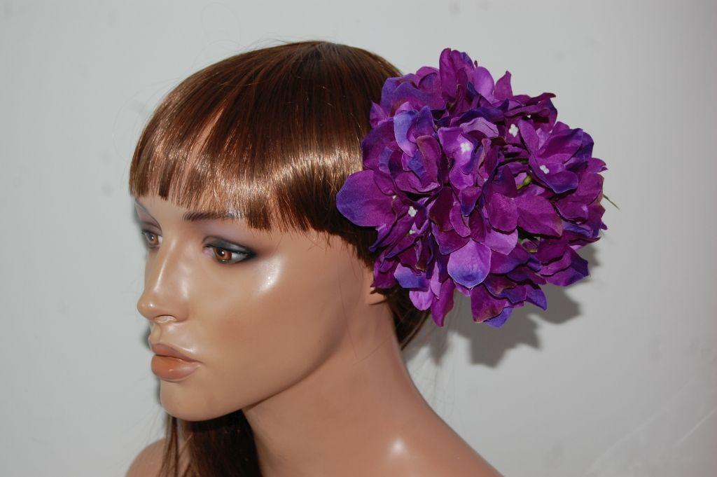 Ramillete Capuchinas morado y azul