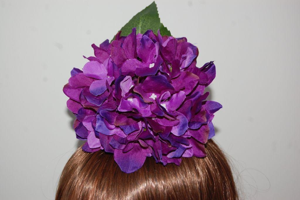 Ramillete Capuchinas morado y azul