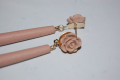 Pendientes flor feria nude