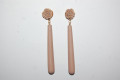 Pendientes flor feria nude