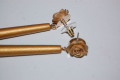 Pendientes flor feria dorado