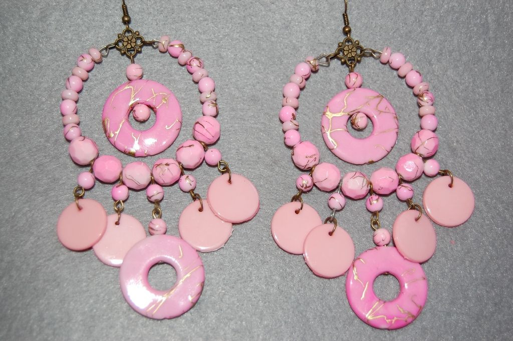 Pendientes rosa gitana