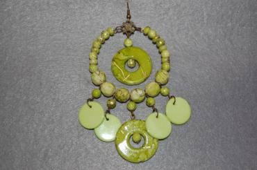 Gypsy earrings-pistachio