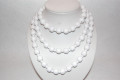 Triana long white necklace