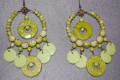 Pendientes pistacho gitana