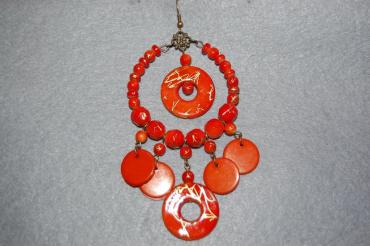 Pendientes naranja gitana