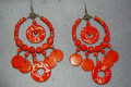 Gypsy Orange earrings