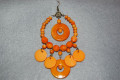 Pendientes naranja claro gitana