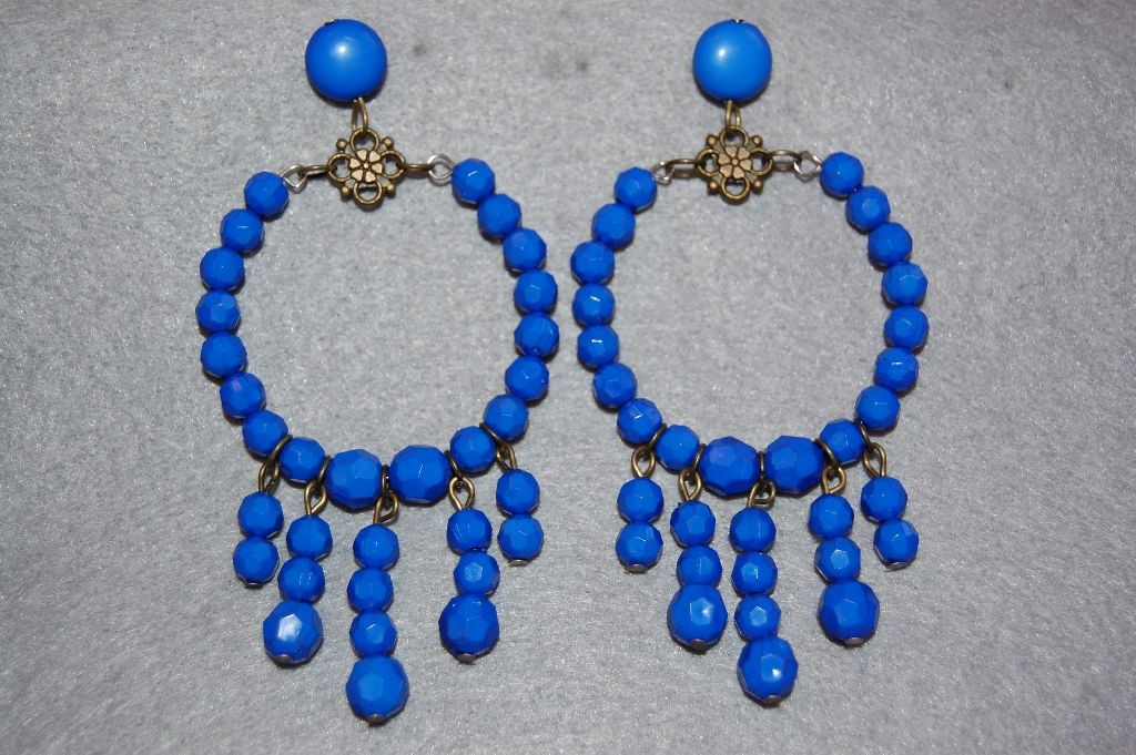 Earrings blue earrings