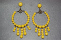 Earrings yellow earrings
