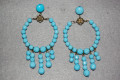 Pendientes turquesa aretes