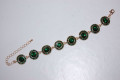 Pulsera Elegante Ana verde botella