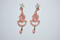 Pendientes flamenca rosa 6 cm