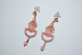 Pendientes flamenca rosa 6 cm