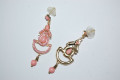 Pendientes flamenca rosa 6 cm