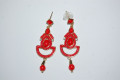 Pendientes flamenca rojo 6 cm