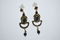 Pendientes flamenca negro 6 cm