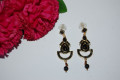 Pendientes flamenca negro 6 cm