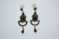 Pendientes flamenca negro 6 cm