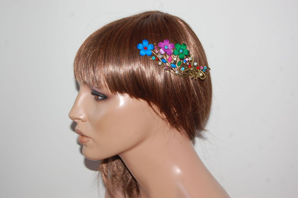 Pinza cabello Diosa multicolor