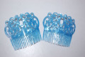Set 2 peinas blue gitanilla
